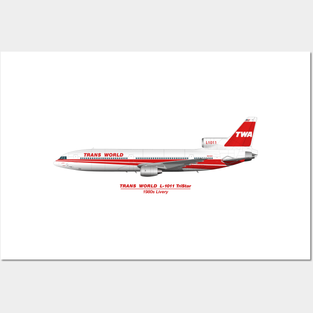 1980s TWA Tristar Wall Art by SteveHClark